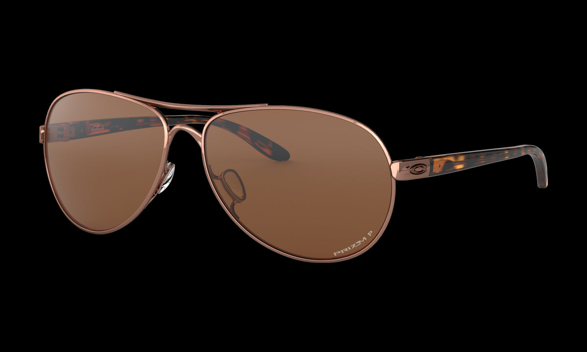 Oakley Feedback Sunglasses - Rose Gold/Prizm Tungsten Polarized